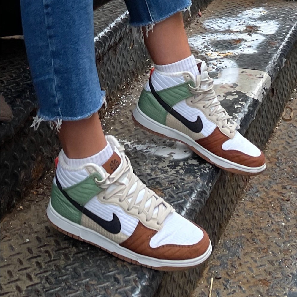 authentic nike multi colored retro dunks